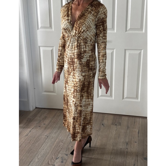 Kenneth Cole Reaction Sheath Dress - Snake Print Size S - Picture 1 of 10